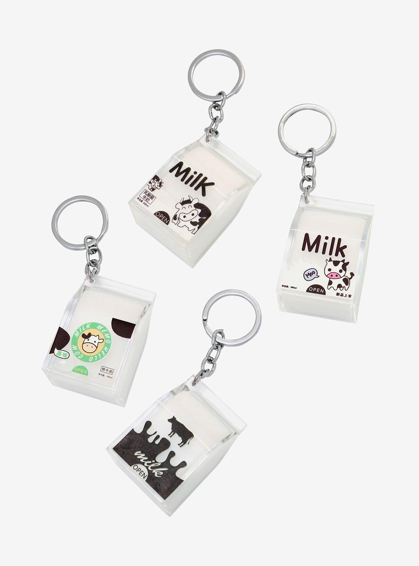 Milk Carton Assorted Blind Key Chain