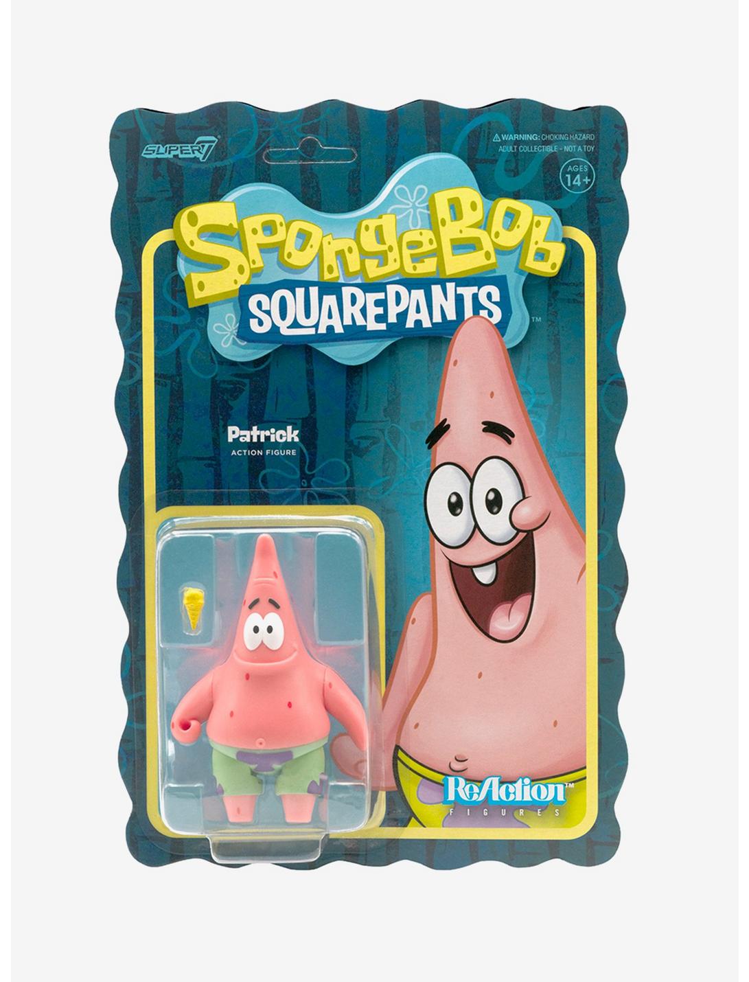 Super7 Reaction SpongeBob SquarePants Patrick Collectible Action Figure, , hi-res