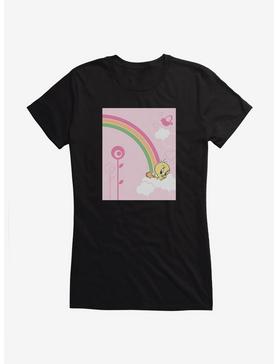 Looney Tunes Tweety Bird Rainbow Girls T-Shirt, BLACK, hi-res