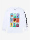 Disney Pixar Coco Mexican Lottery Cards Long Sleeve T-Shirt - BoxLunch Exclusive, WHITE, hi-res