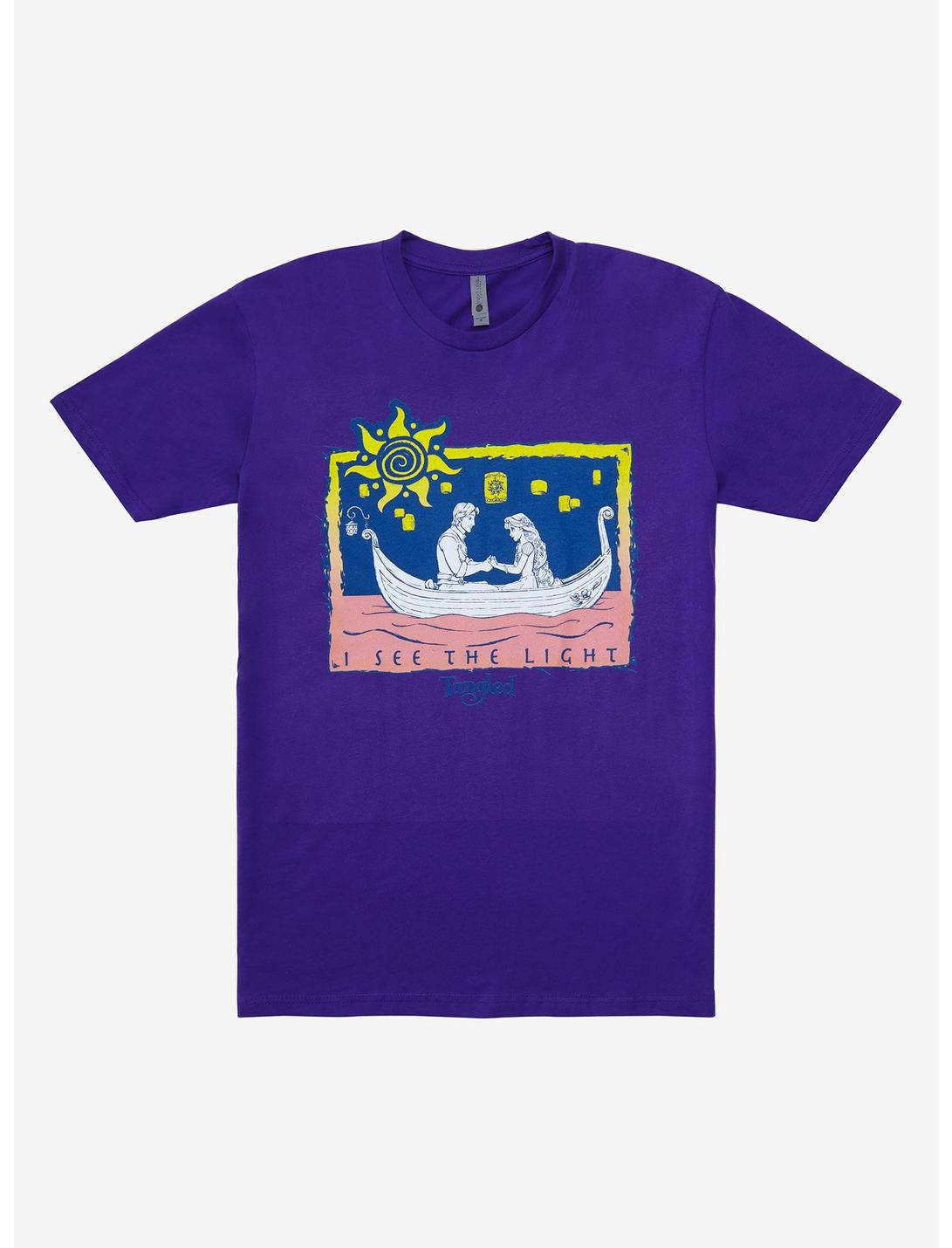 Disney Tangled I See The Light T-Shirt - BoxLunch Exclusive, PURPLE, hi-res