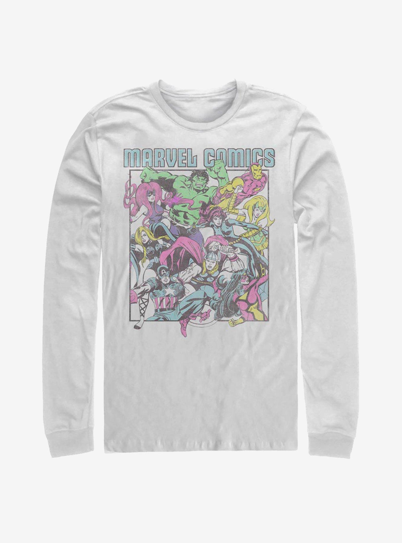 Marvel Avengers Comic Heroes Long-Sleeve T-Shirt, , hi-res