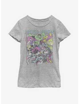 Marvel Avengers Comic Heroes Youth Girls T-Shirt, , hi-res