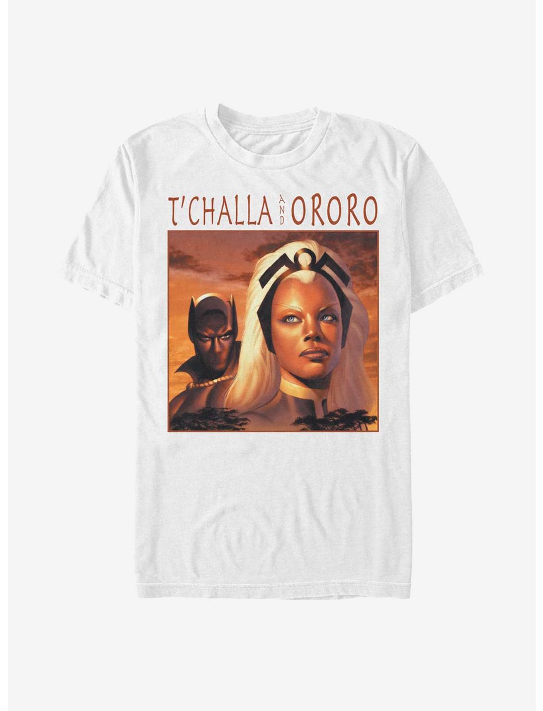 Marvel Black Panther T'Challa And Ororo Power Couple T-Shirt, WHITE, hi-res