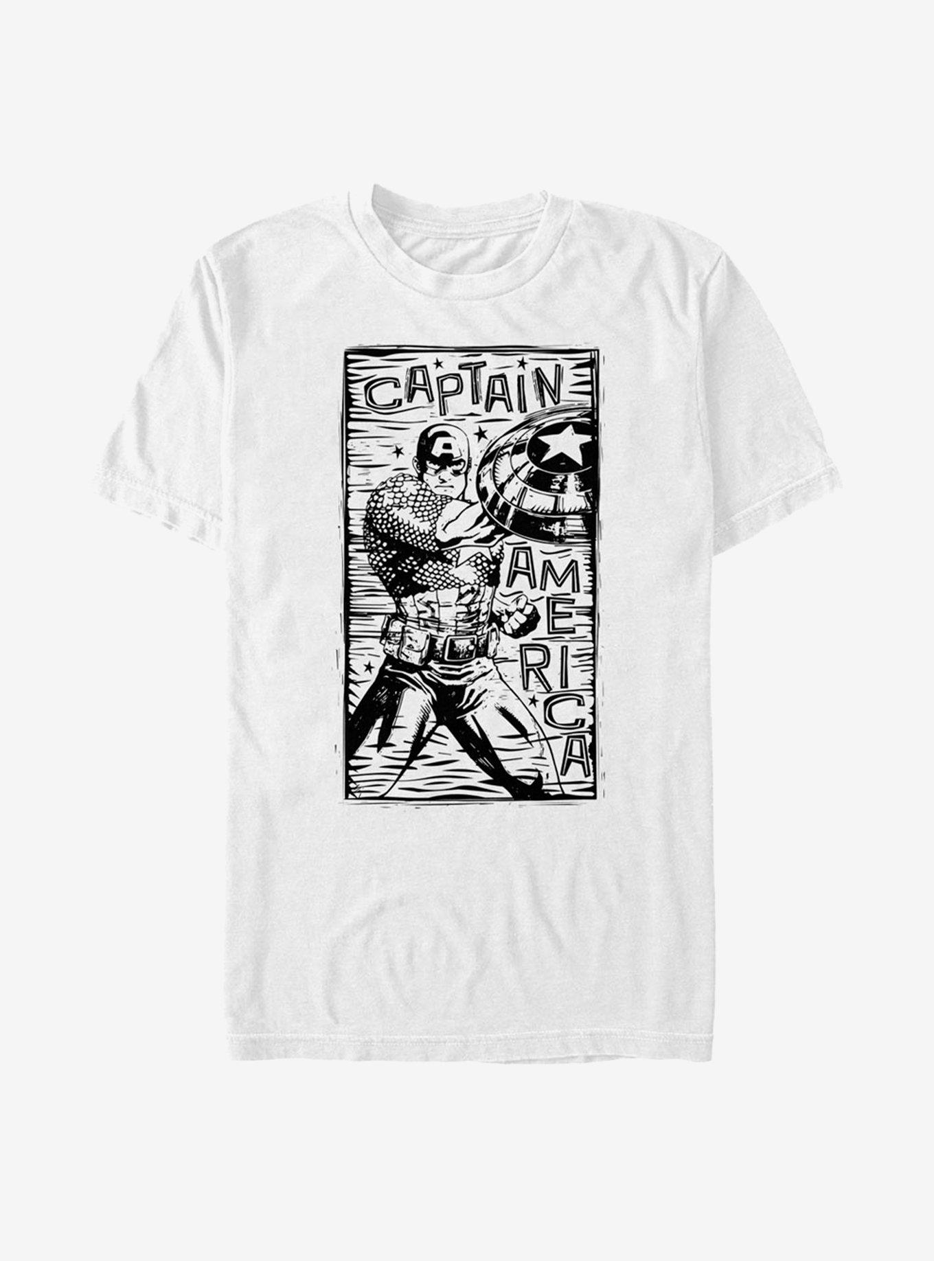 Marvel Captain America Stencil T-Shirt, , hi-res