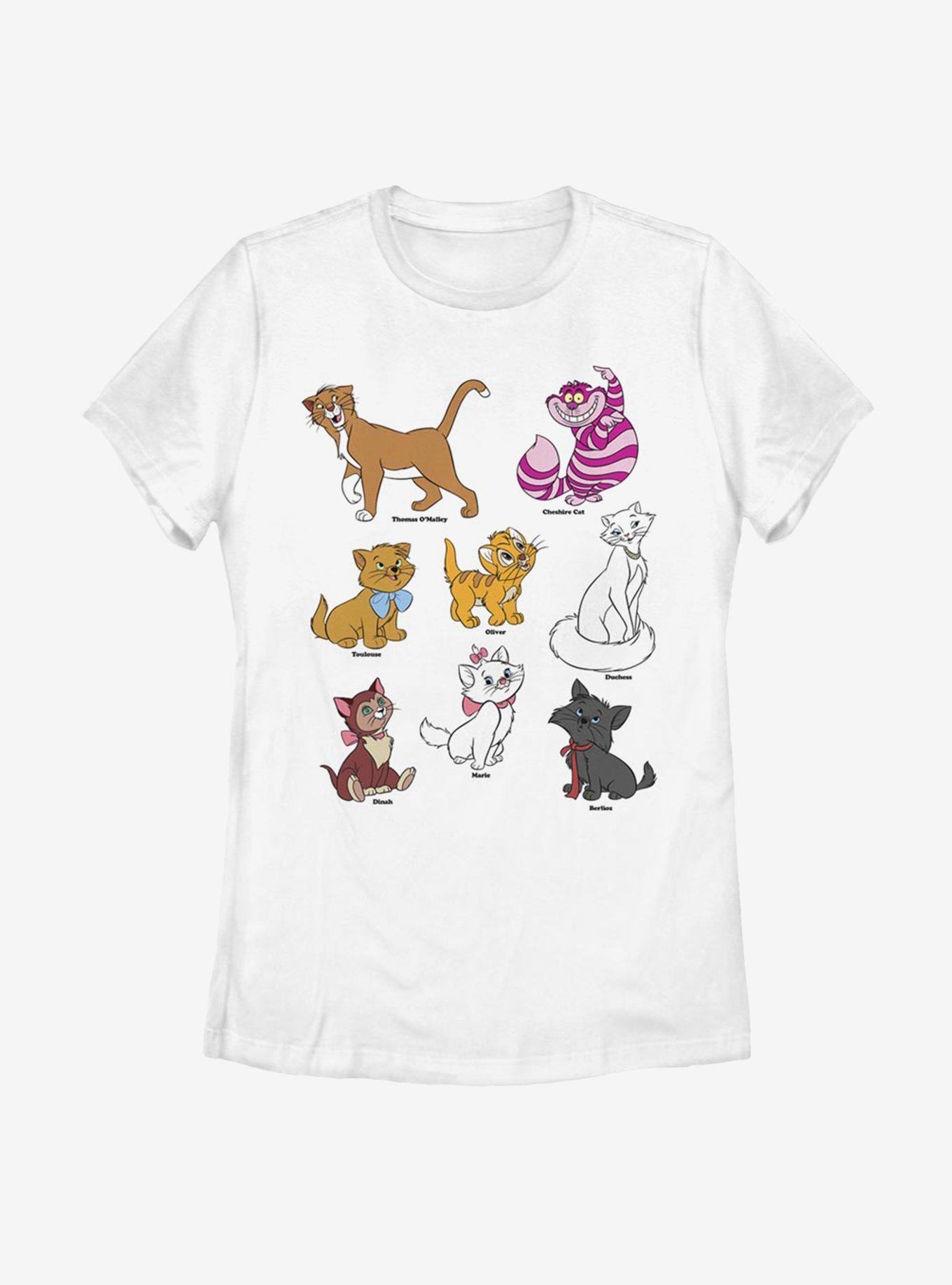 Disney Cats Grid Womens T-Shirt, , hi-res