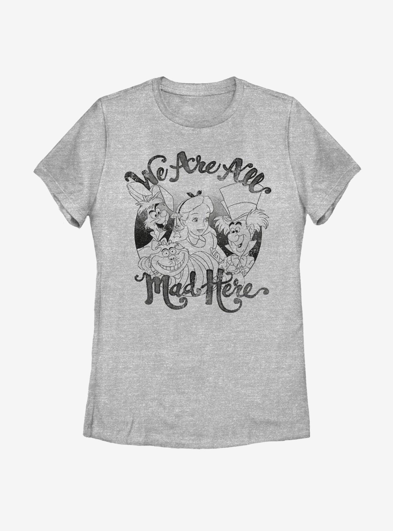 Disney Alice In Wonderland All Mad Here Womens T-Shirt, , hi-res