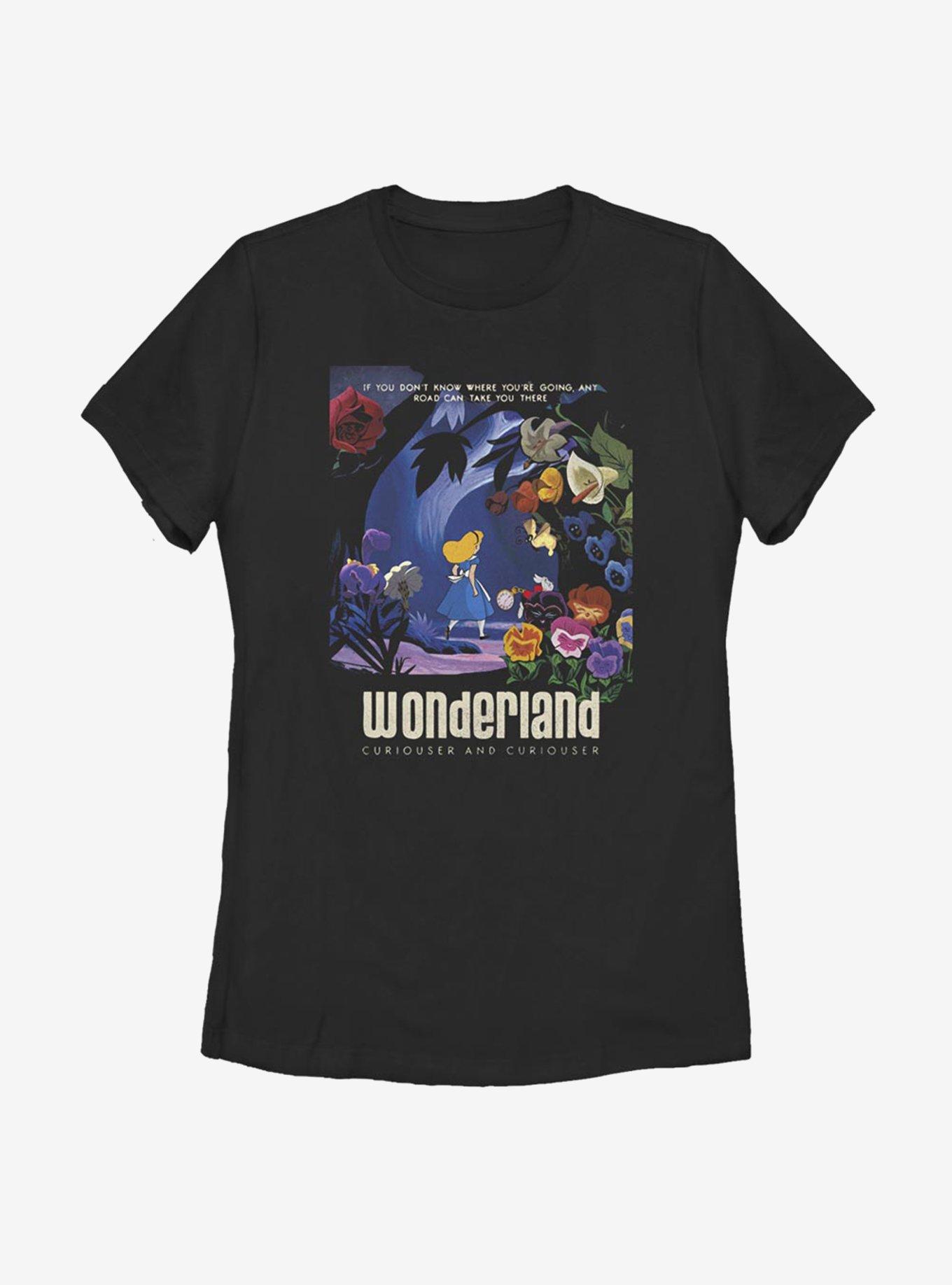 Disney Alice In Wonderland Curiouser Womens T-Shirt, , hi-res