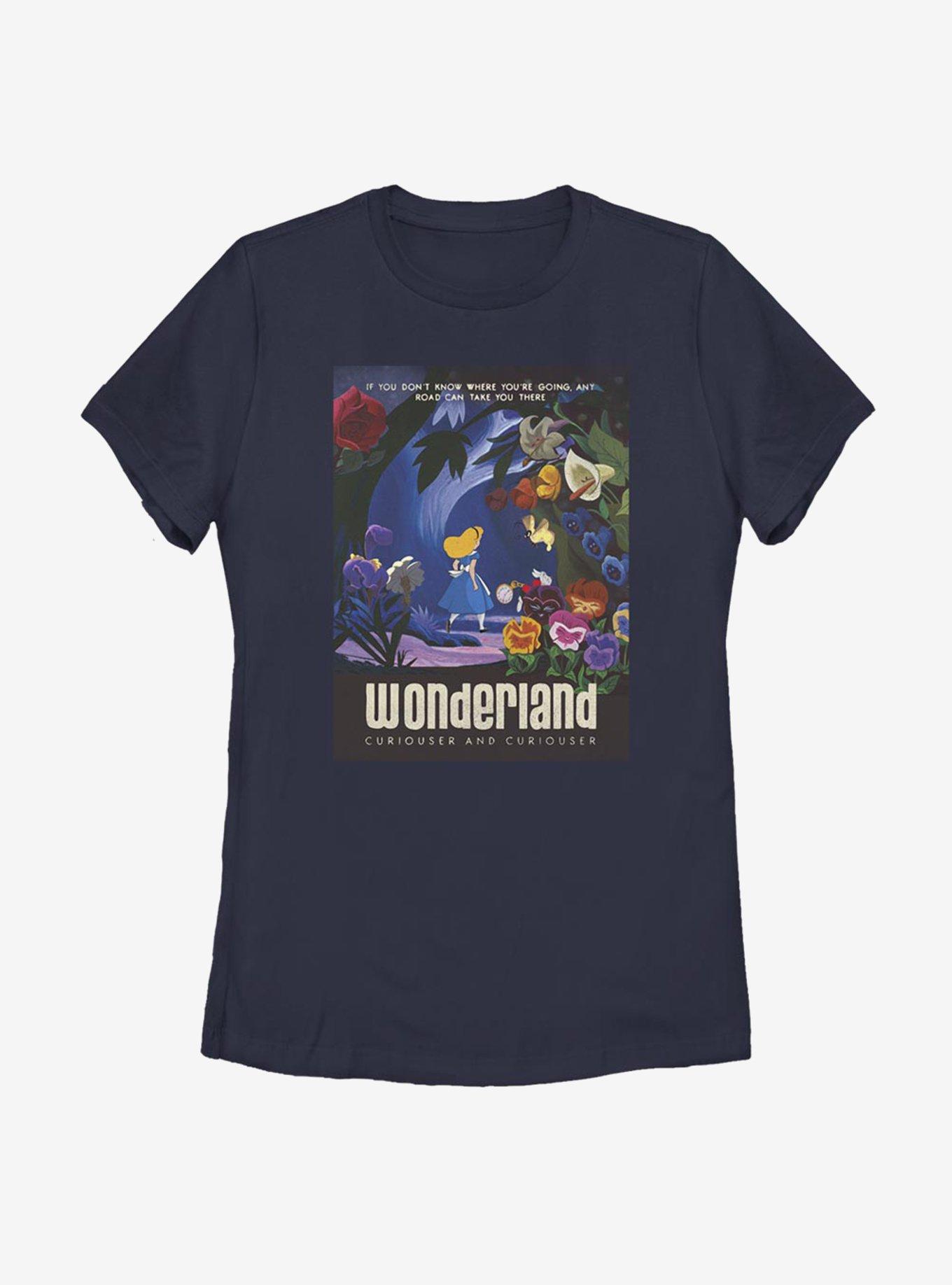 Disney Alice In Wonderland Curiouser Womens T-Shirt, , hi-res