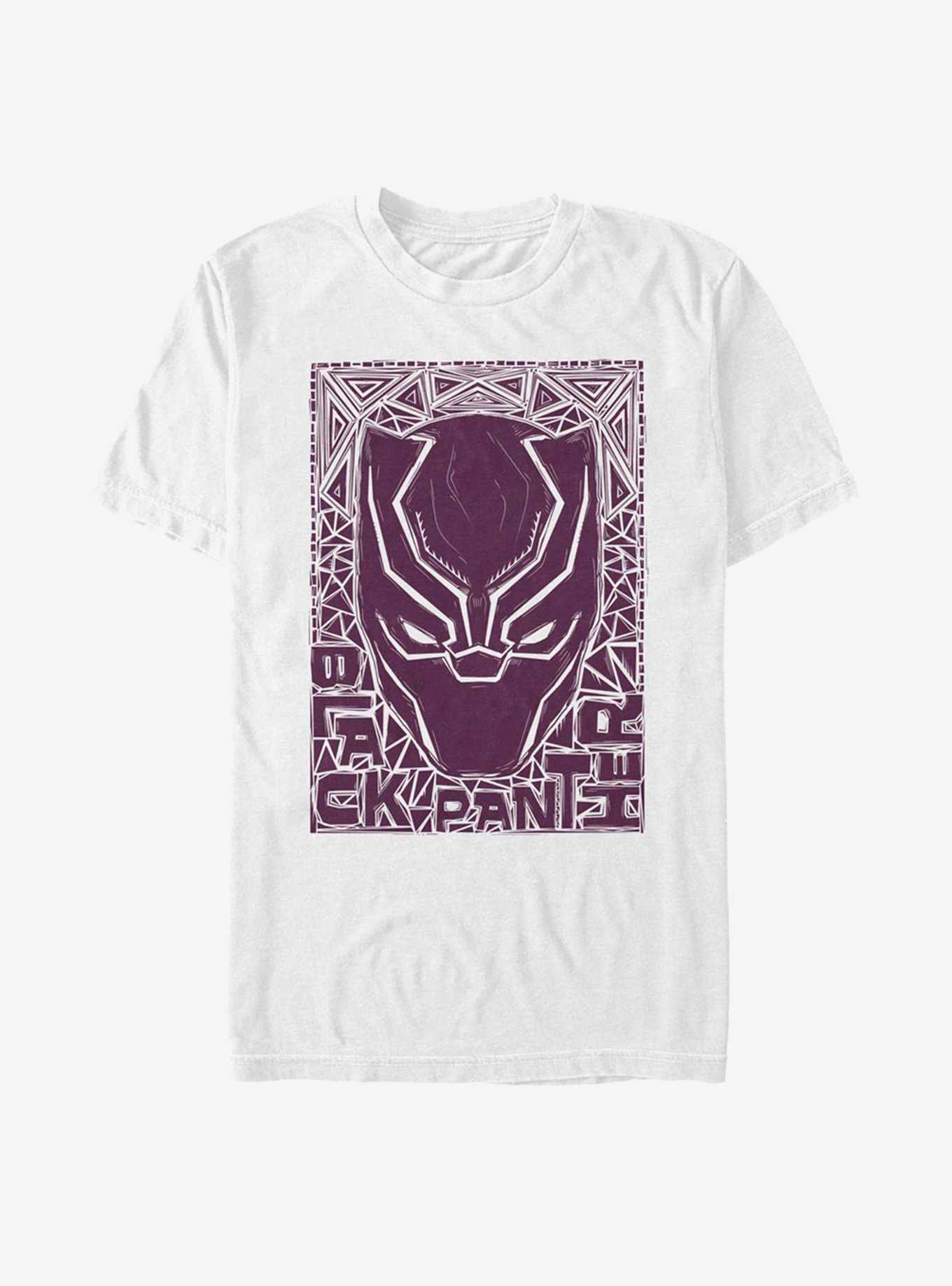 Marvel Black Panther Pattern Stencil T-Shirt, , hi-res