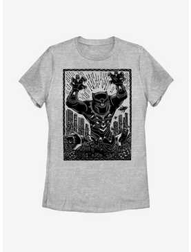 Marvel Black Panther Pattern Stencil Womens T-Shirt, , hi-res