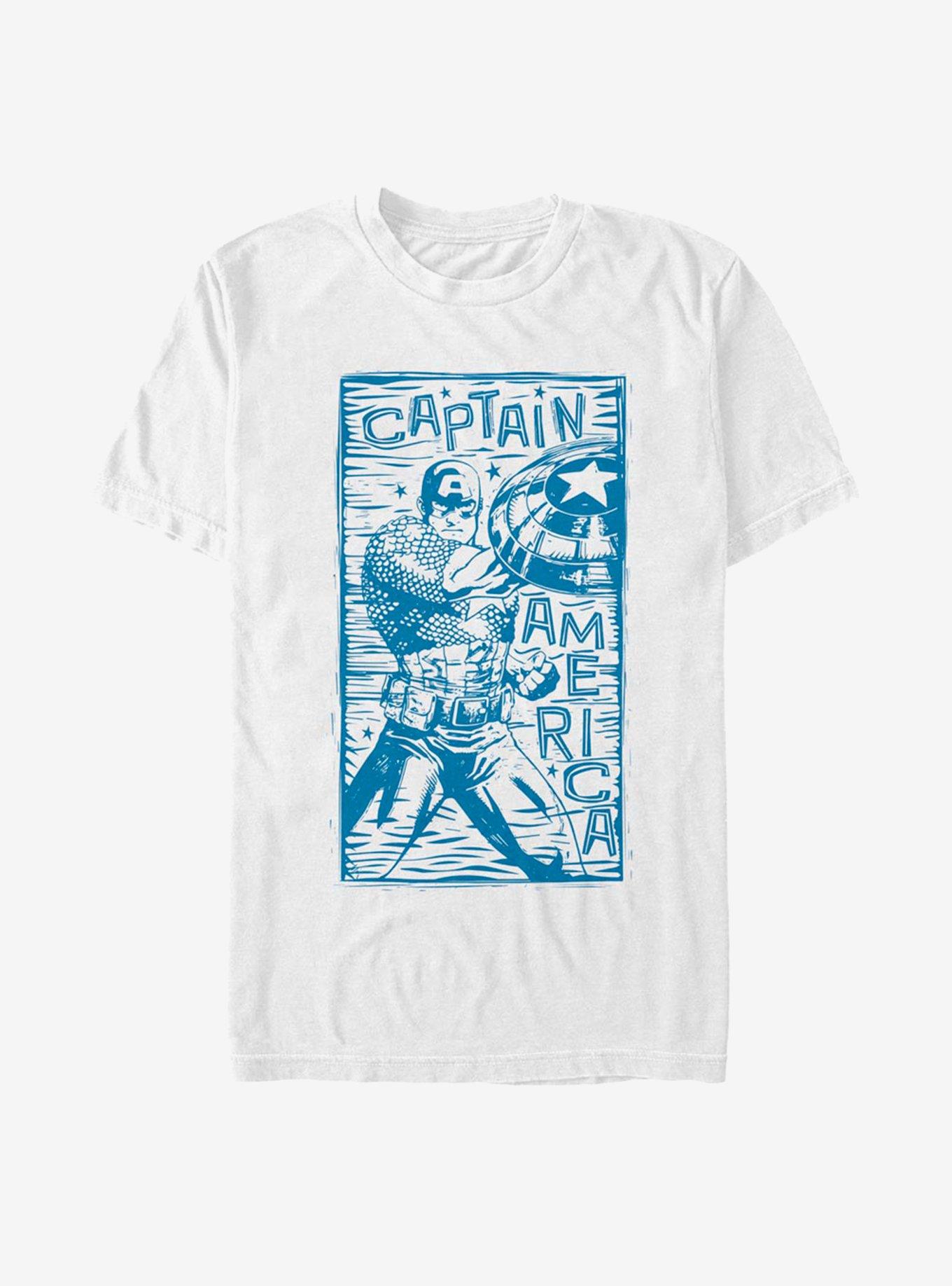 Marvel Captain America Stencil T-Shirt, , hi-res