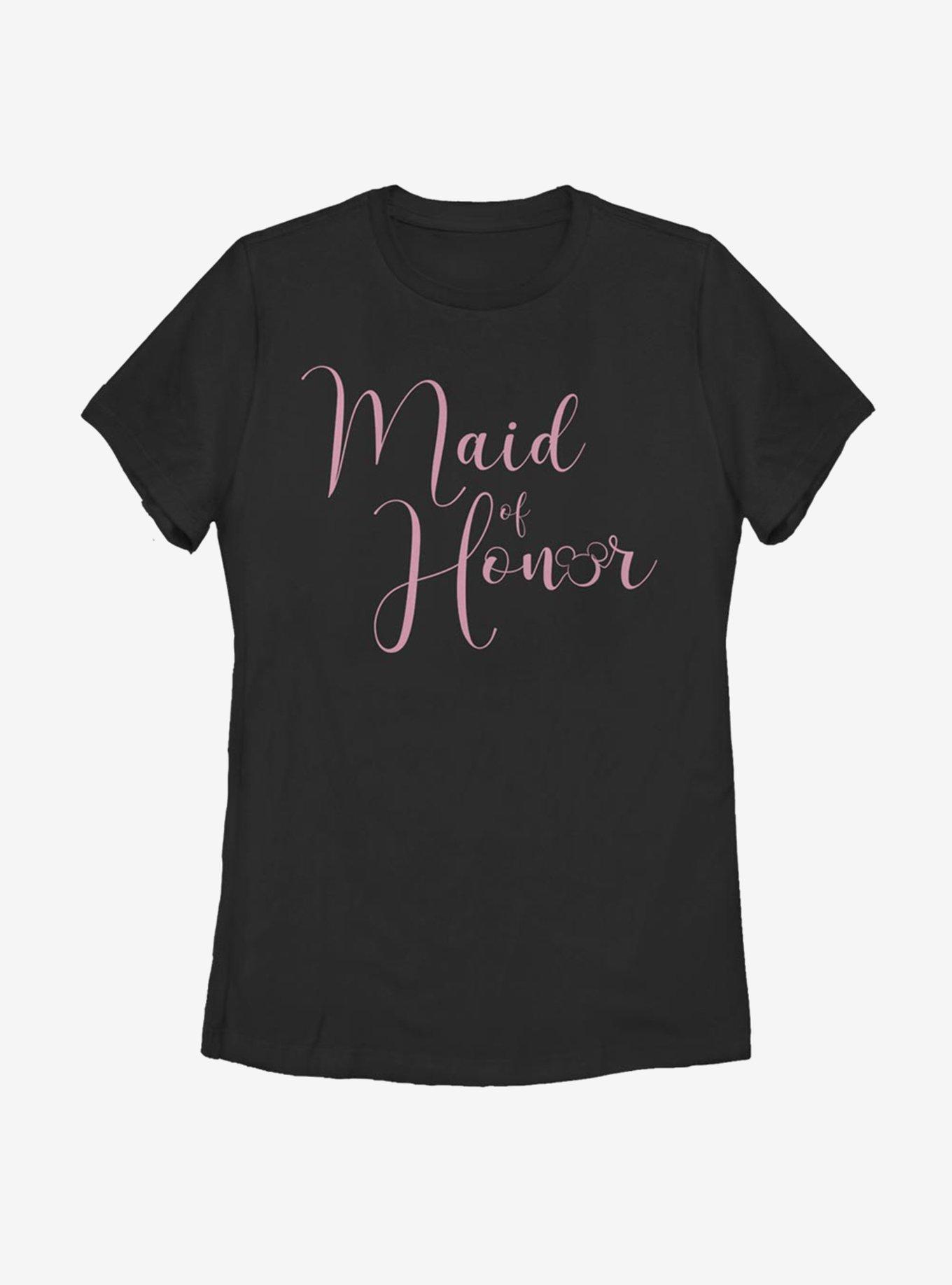 Disney Maid Of Honor Womens T-Shirt, BLACK, hi-res