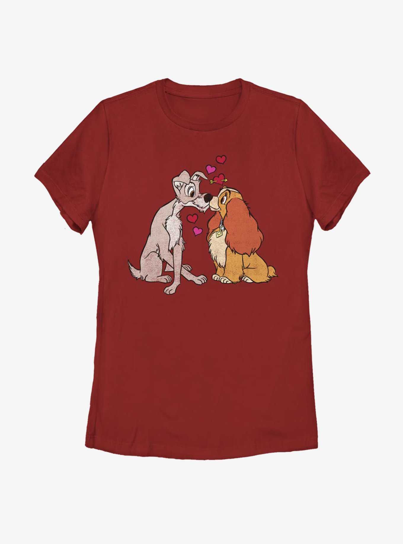 Disney Lady And The Tramp Puppy Love Womens T-Shirt, , hi-res
