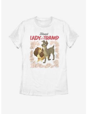 Disney Lady And The Tramp Vintage Cover Womens T-Shirt, , hi-res