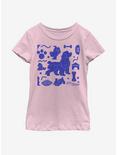 Disney Lady And The Tramp Icons Youth Girls T-Shirt, PINK, hi-res