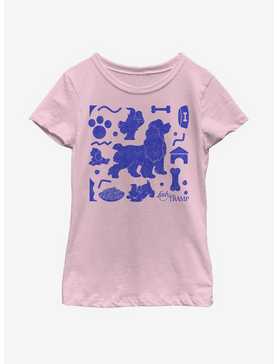 Disney Lady And The Tramp Icons Youth Girls T-Shirt, , hi-res