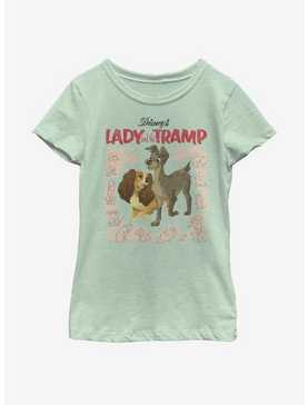 Disney Lady And The Tramp Vintage Cover Youth Girls T-Shirt, , hi-res