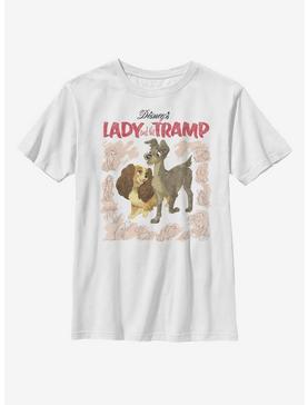 Disney Lady And The Tramp Vintage Cover Youth T-Shirt, , hi-res