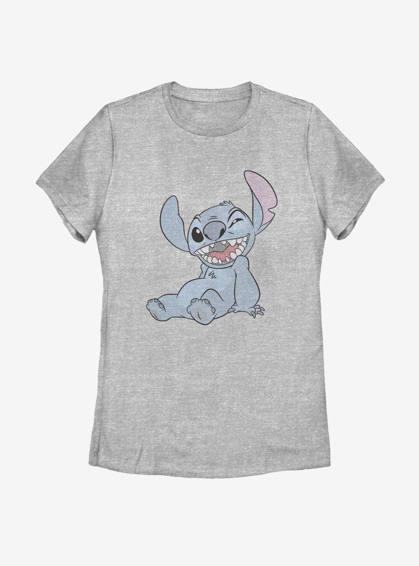 Disney Lilo And Stitch Halftone Stitch Womens T-Shirt