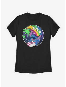 Disney Lilo And Stitch Retro Rainbow Womens T-Shirt, , hi-res