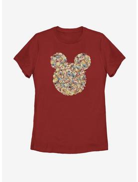 Disney Mickey Mouse Floral Mickey Head Womens T-Shirt, , hi-res