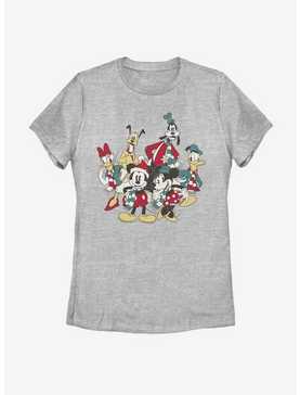 Disney Mickey Mouse Holiday Group Womens T-Shirt, , hi-res