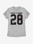 Disney Mickey Mouse Minnie Collegiate Womens T-Shirt, ATH HTR, hi-res