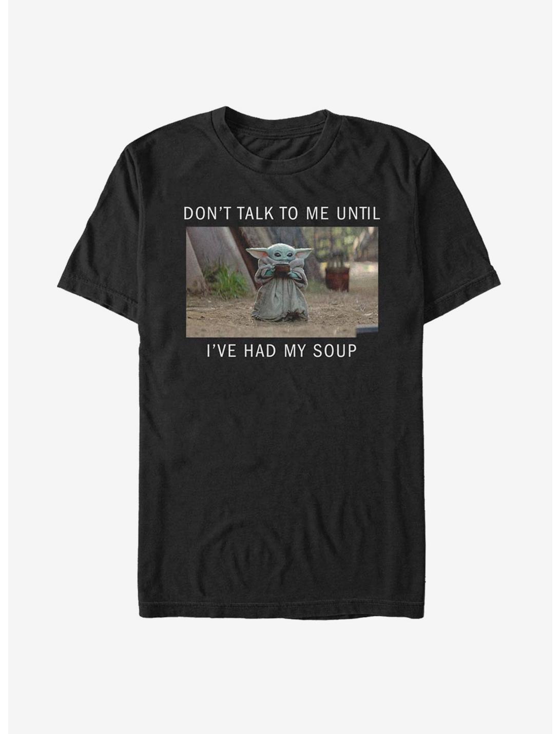 Star Wars The Mandalorian The Child Need Soup T-Shirt, BLACK, hi-res