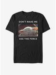 Star Wars The Mandalorian The Child Force Meme T-Shirt, BLACK, hi-res