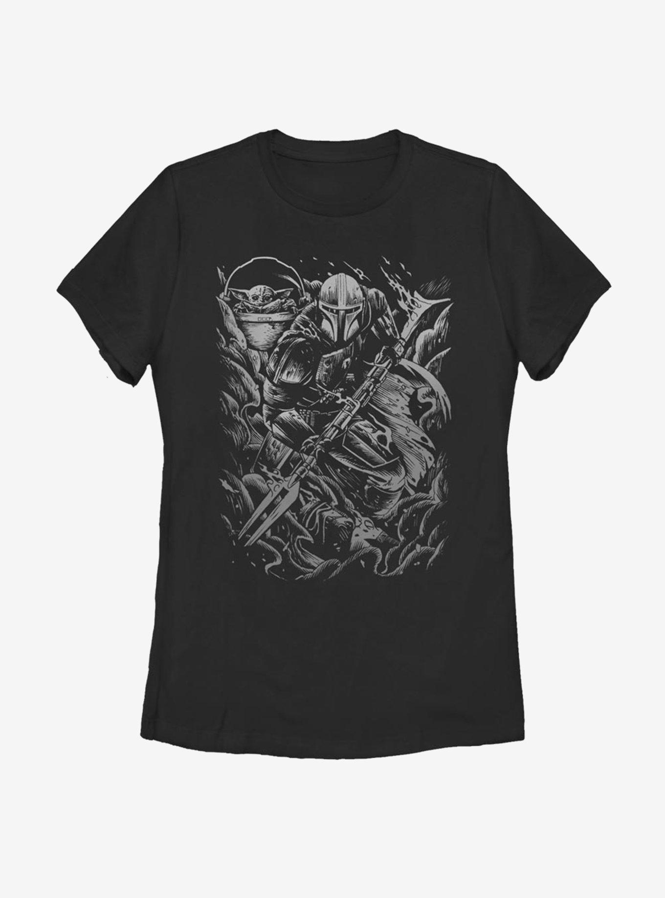 Star Wars The Mandalorian The Child Brawl Womens T-Shirt, , hi-res