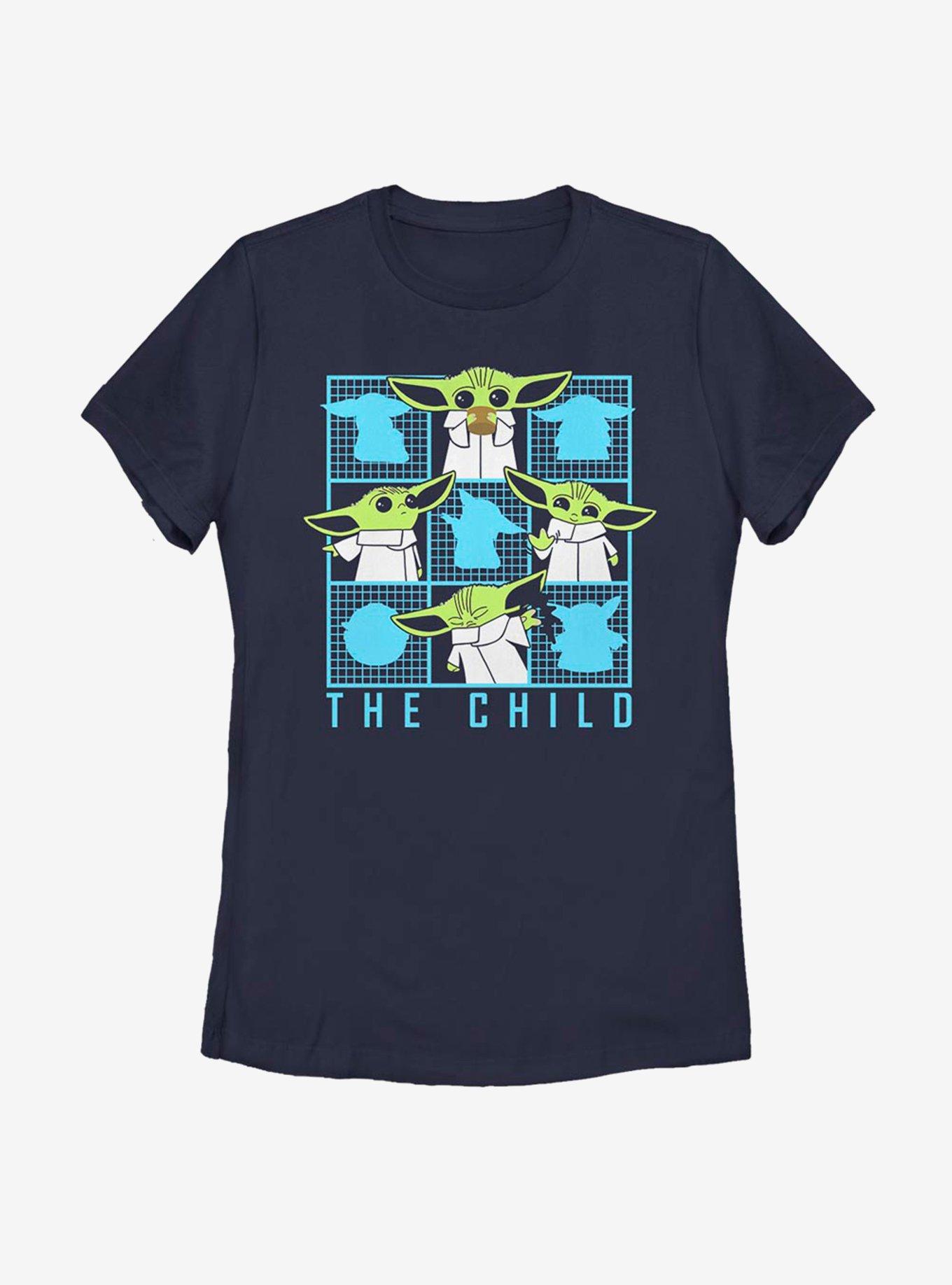Star Wars The Mandalorian The Child Box Grid Womens T-Shirt, , hi-res