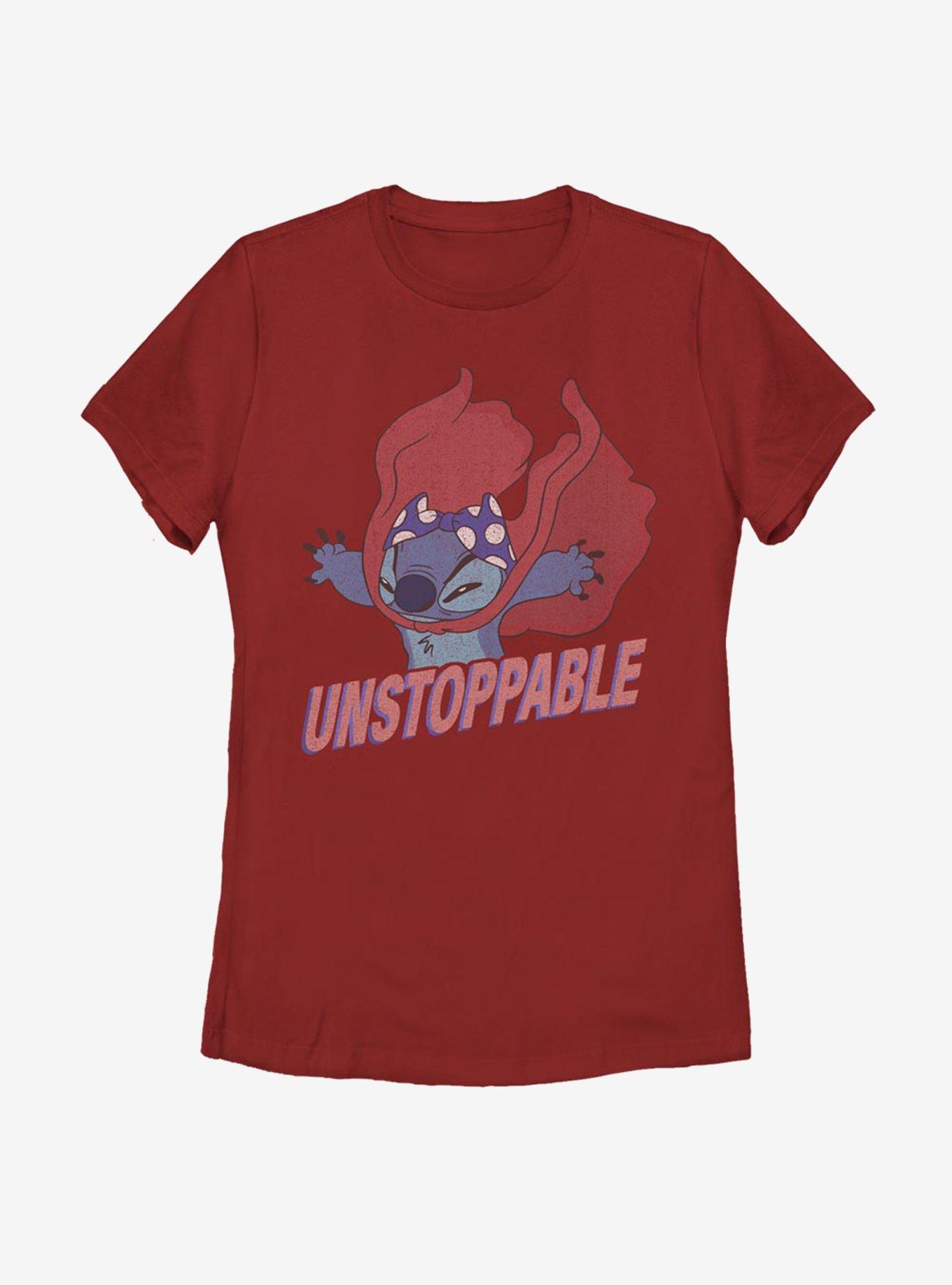 Disney Lilo And Stitch Unstoppable Stitch Womens T-Shirt