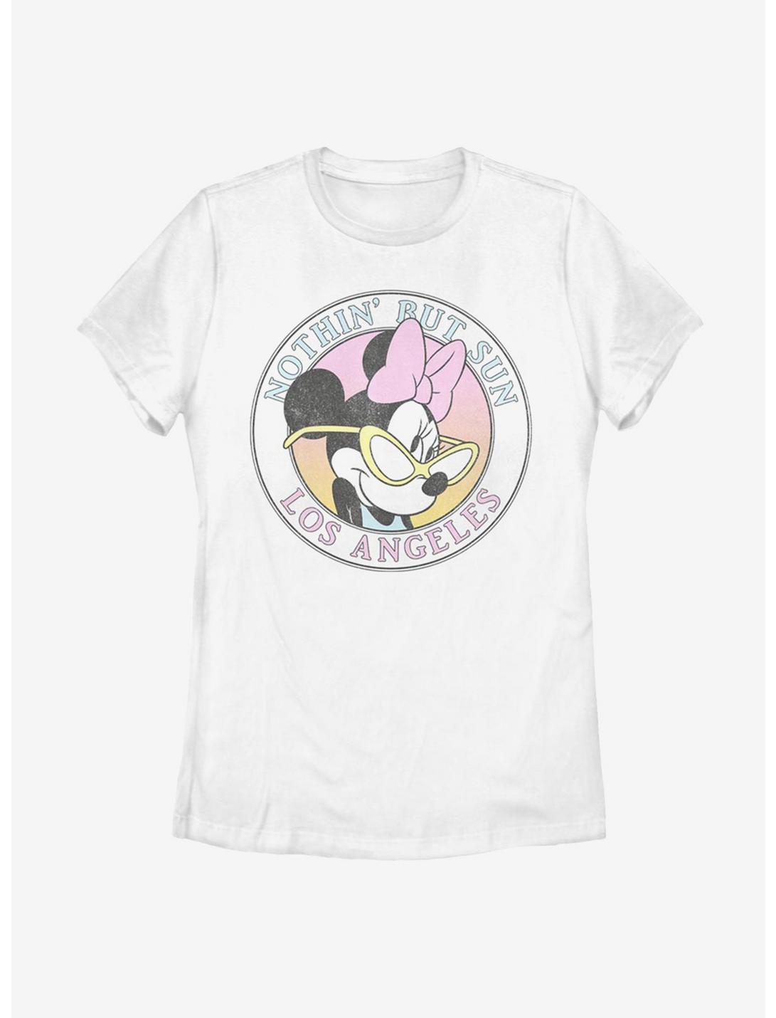 Disney Mickey Mouse Minnie LA Womens T-Shirt, WHITE, hi-res