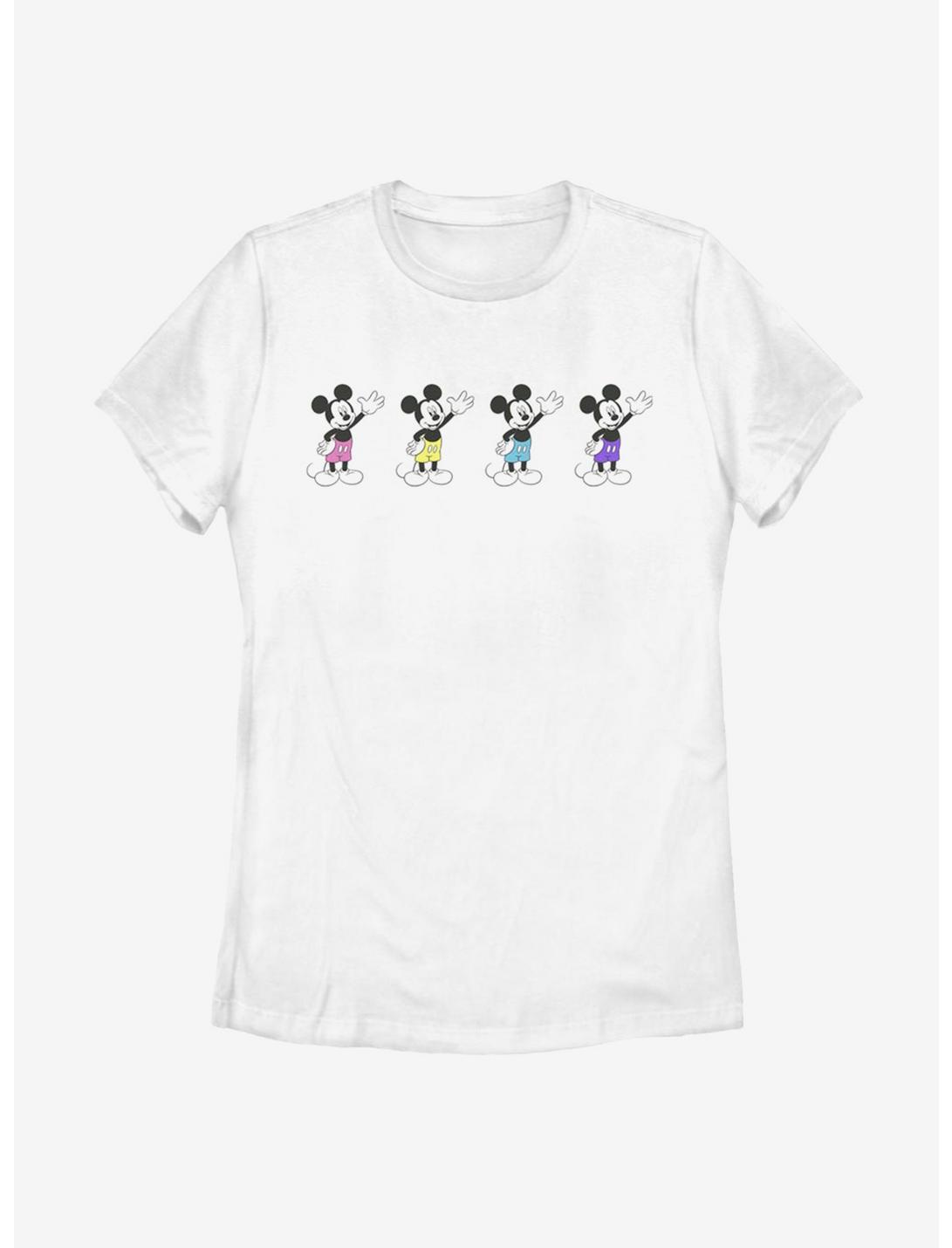 Disney Mickey Mouse Neon Pants Womens T-Shirt, WHITE, hi-res