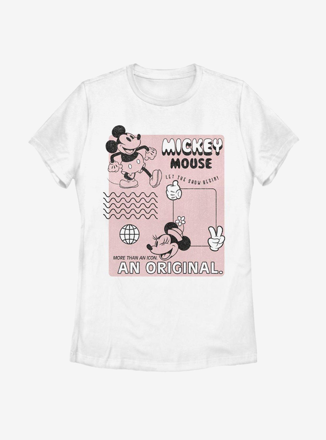 Disney Mickey Mouse Orginal Mickey Womens T-Shirt - WHITE | BoxLunch