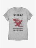 Disney Lilo And Stitch Badness Level Womens T-Shirt, ATH HTR, hi-res