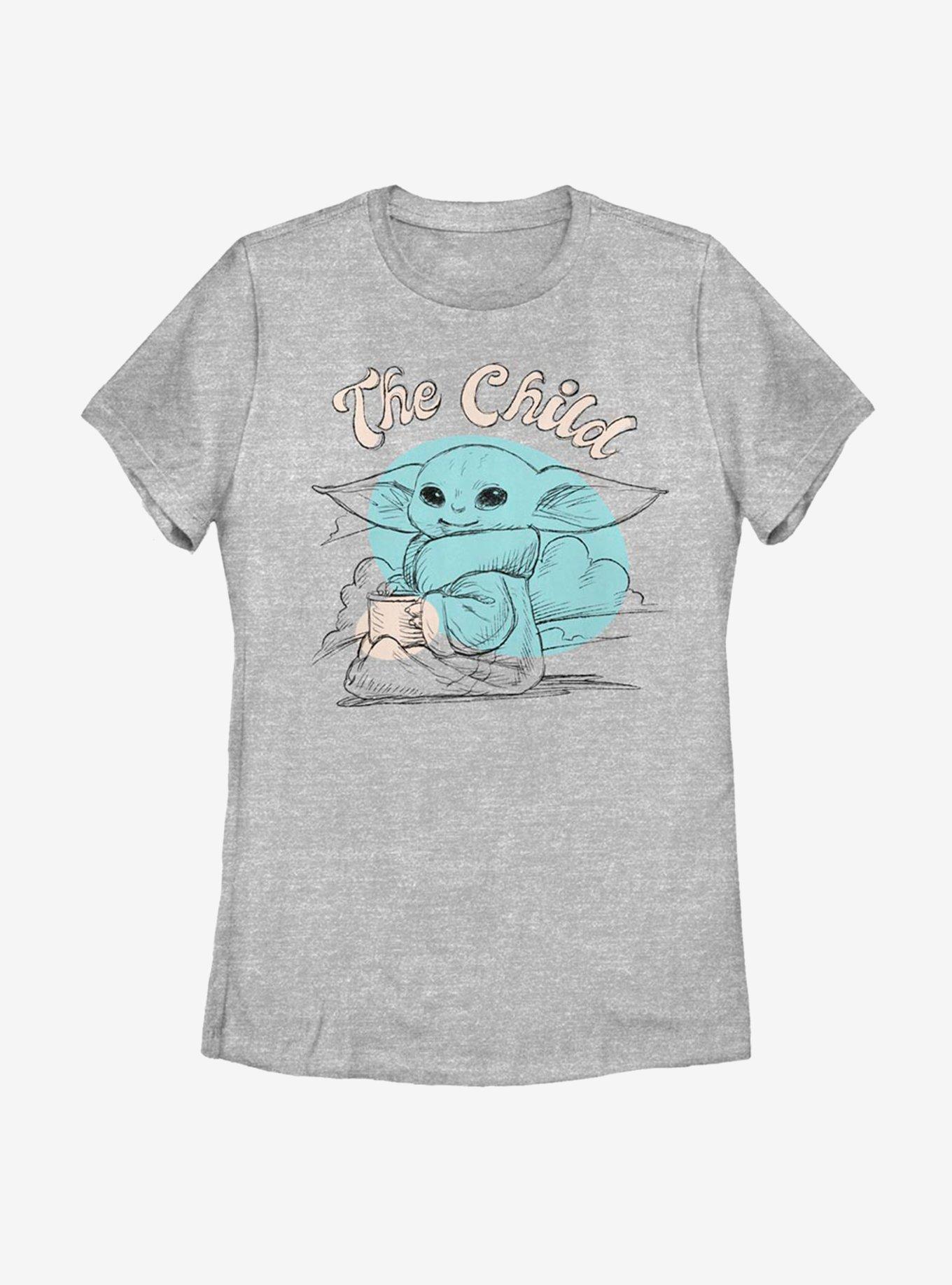 Star Wars The Mandalorian The Child Pencil Sketch Womens T-Shirt, , hi-res