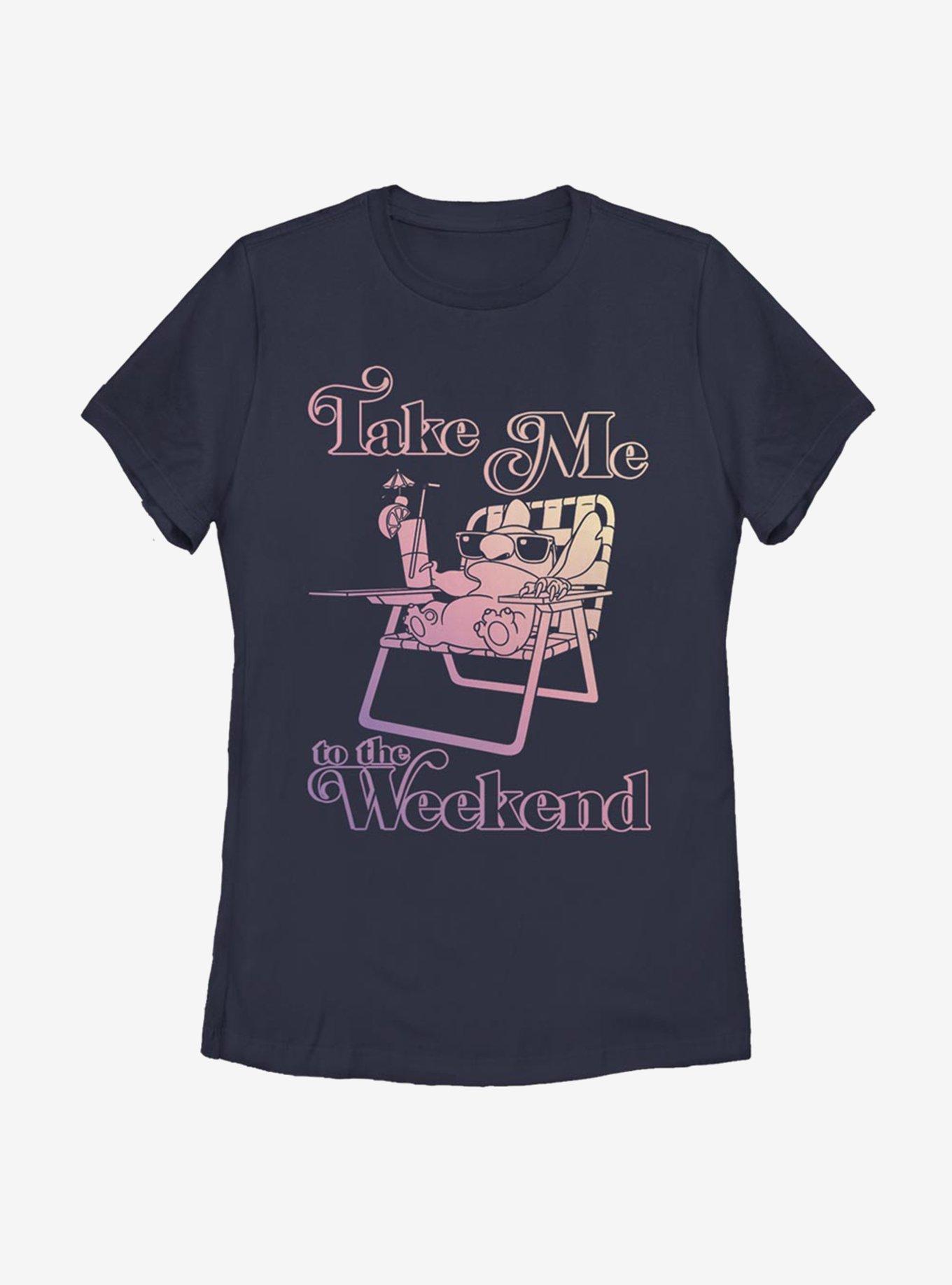 Disney Lilo And Stitch Weekend Stitch Womens T-Shirt