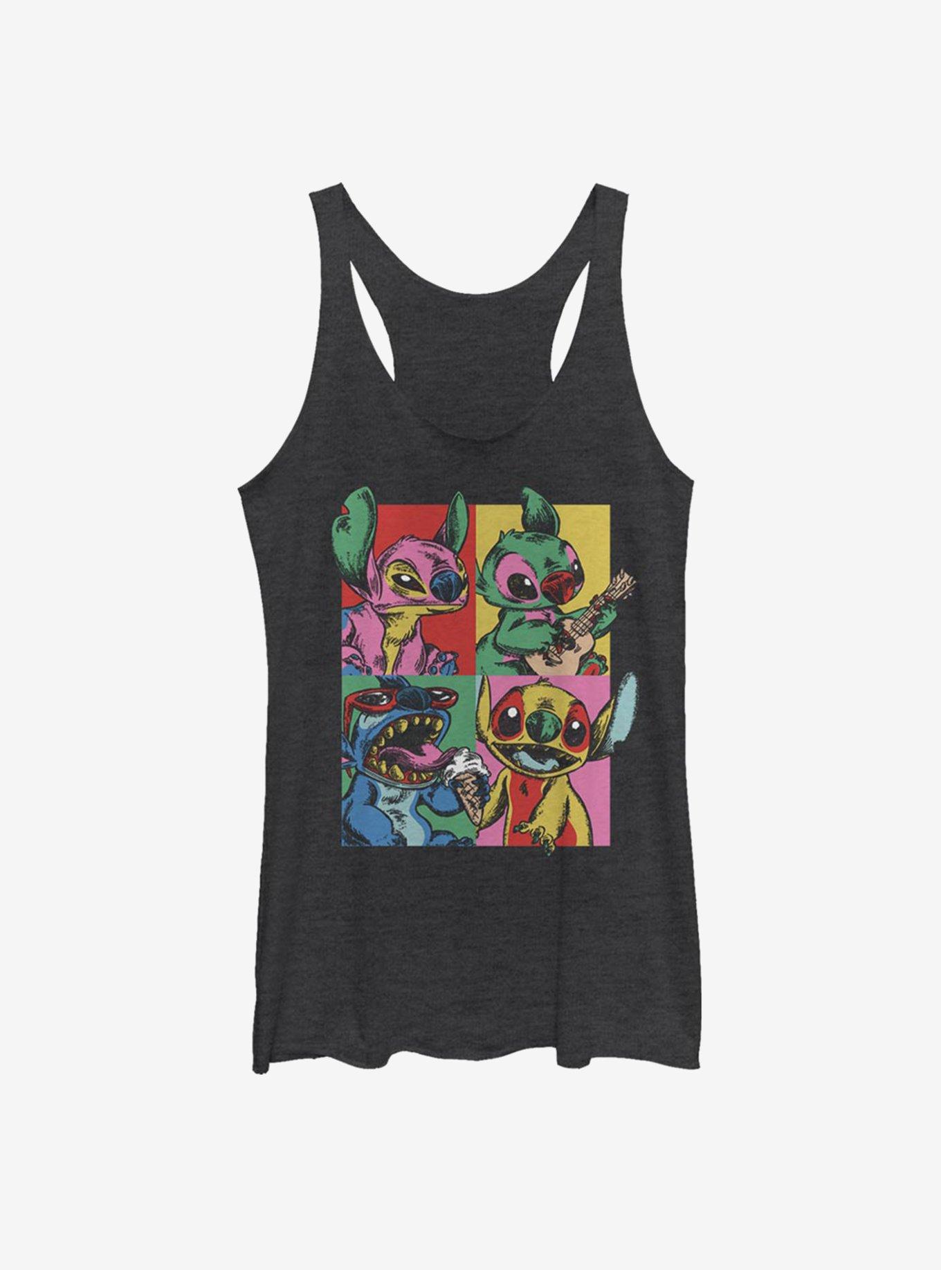 Disney Lilo And Stitch Pop Art Womens Tank Top, , hi-res