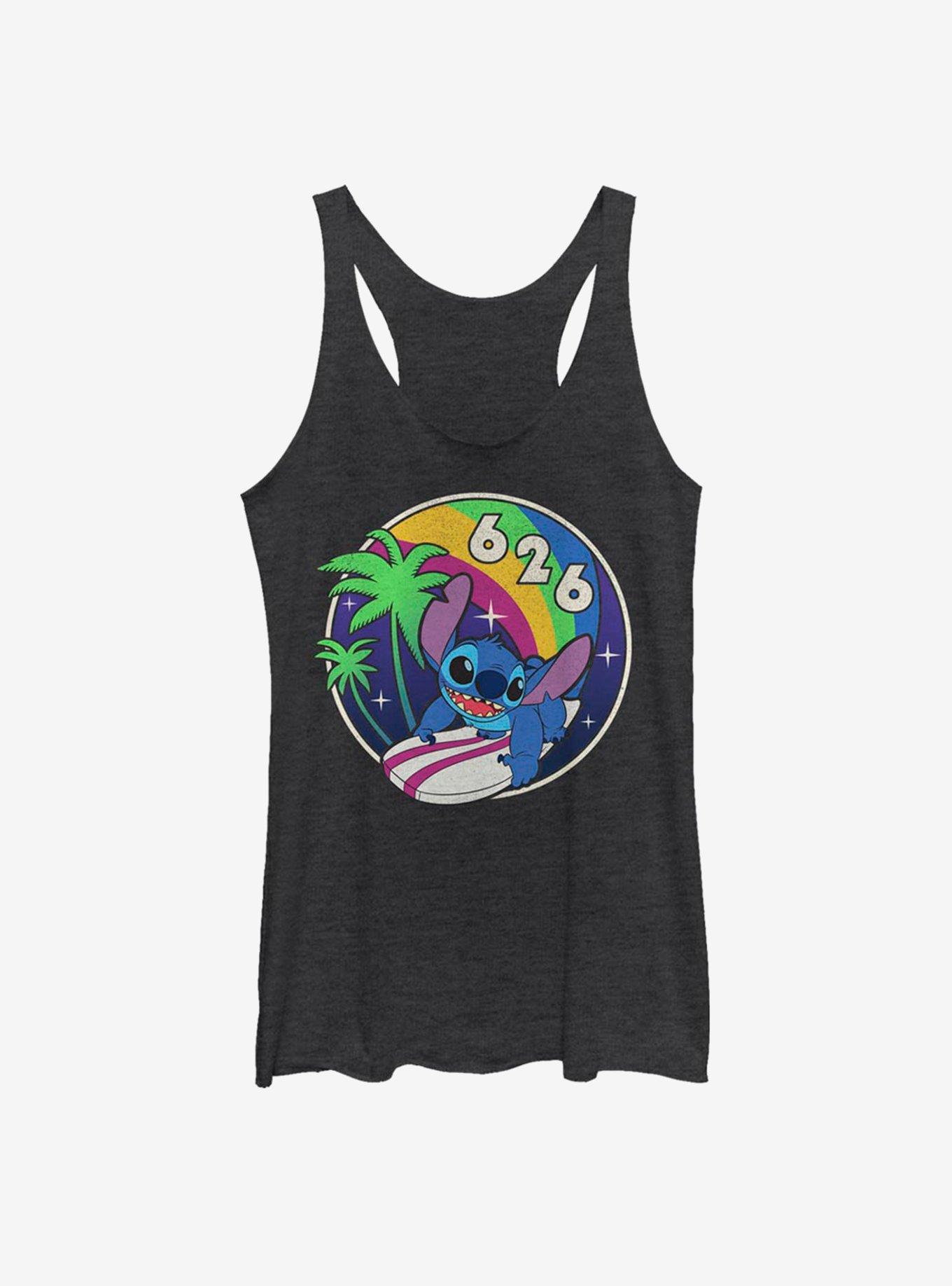 Disney Lilo And Stitch Retro Rainbow Womens Tank Top, , hi-res