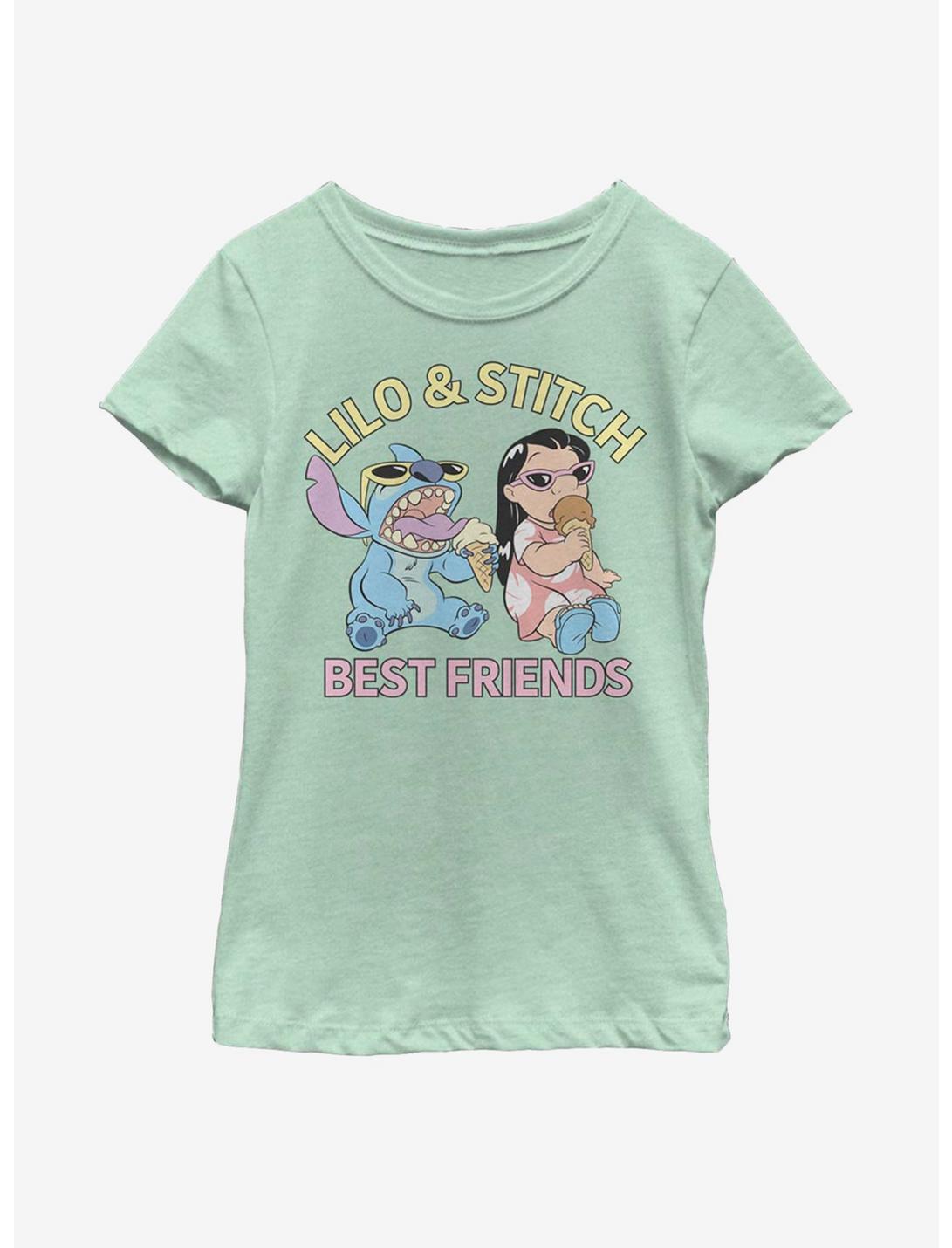 Disney Lilo And Stitch Best Friends Youth Girls T-Shirt, MINT, hi-res
