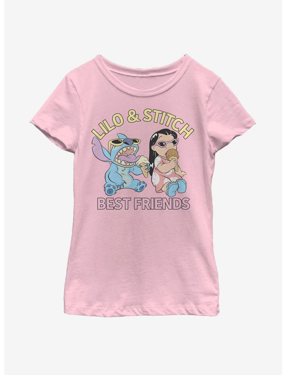 Disney Lilo And Stitch Best Friends Youth Girls T-Shirt, PINK, hi-res