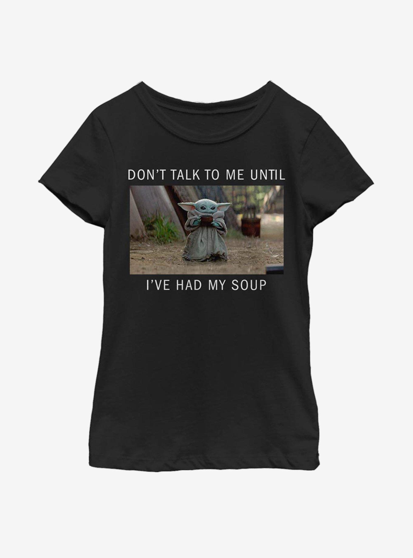 Star Wars The Mandalorian The Child Need Soup Youth Girls T-Shirt, BLACK, hi-res