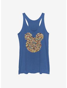 Disney Mickey Mouse Floral Mickey Head Womens Tank Top, , hi-res