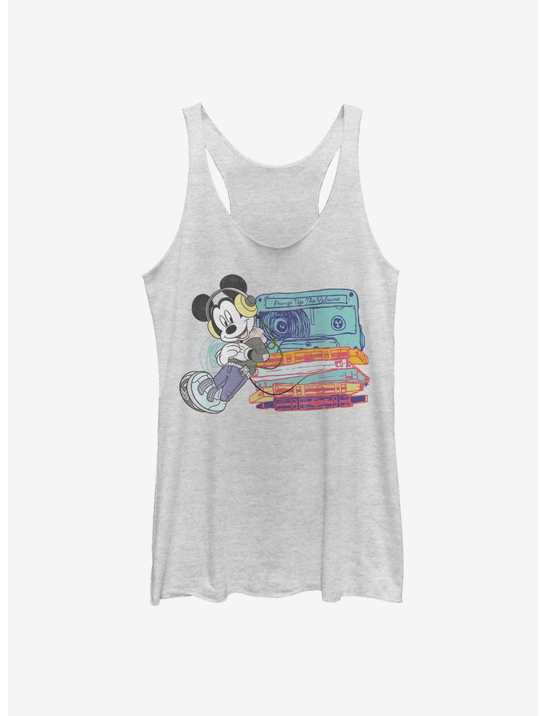 Disney Mickey Mouse Tapes Womens Tank Top, WHITE HTR, hi-res