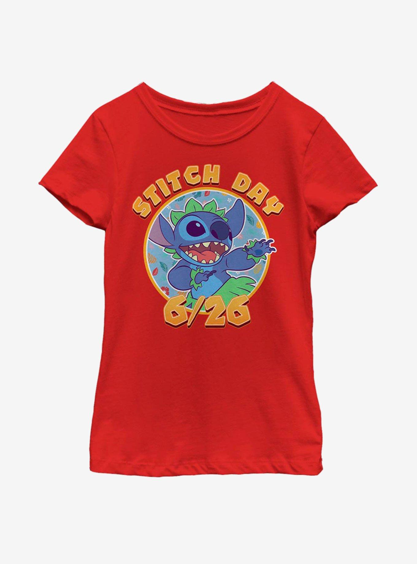 Disney Lilo And Stitch Stitch Day Youth Girls T-Shirt