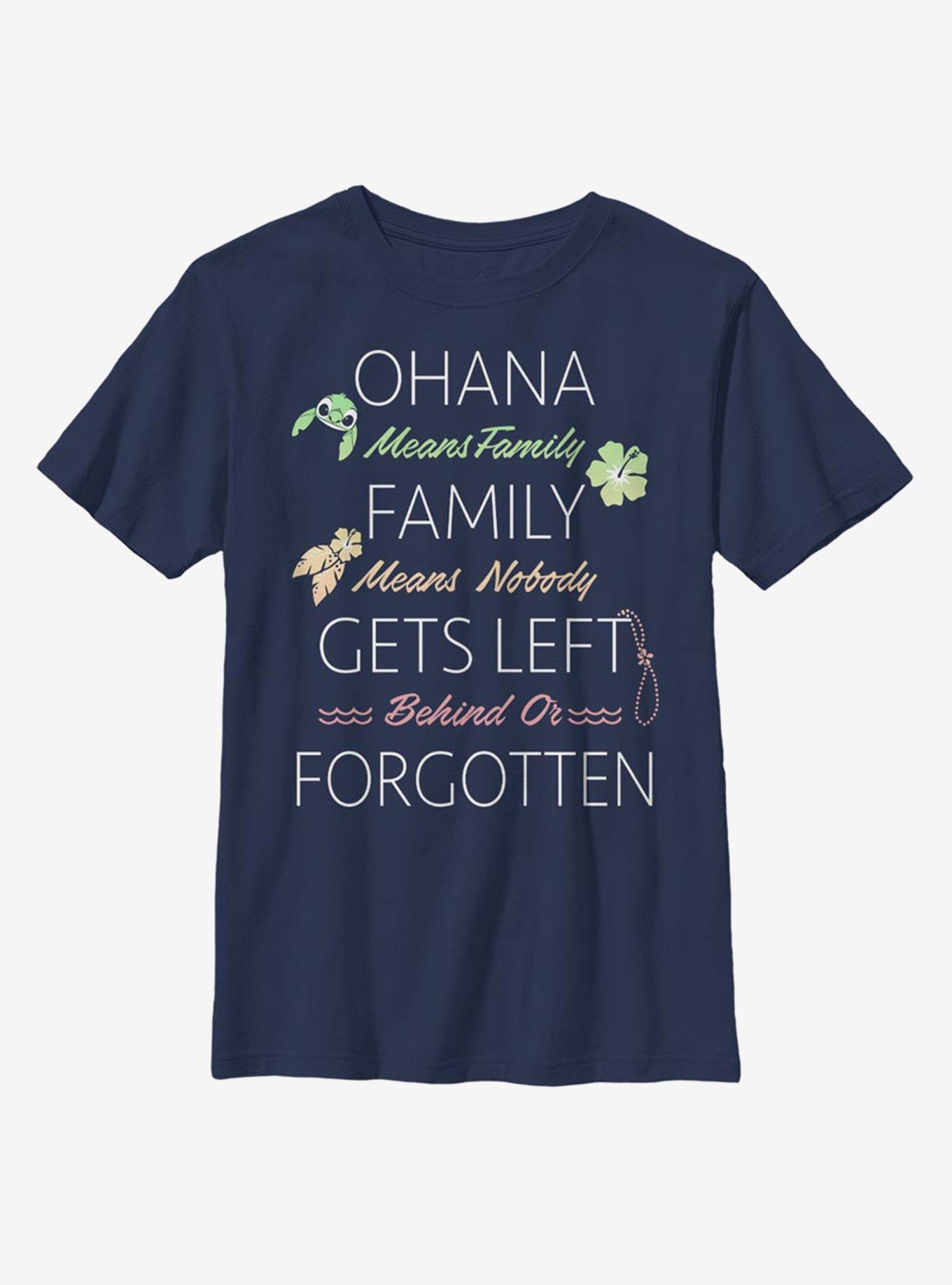 Disney Lilo And Stitch Ohana Means Family Youth T-Shirt, , hi-res