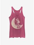 Disney Mickey Mouse Minnie On The Moon Womens Tank Top, PINK HTR, hi-res