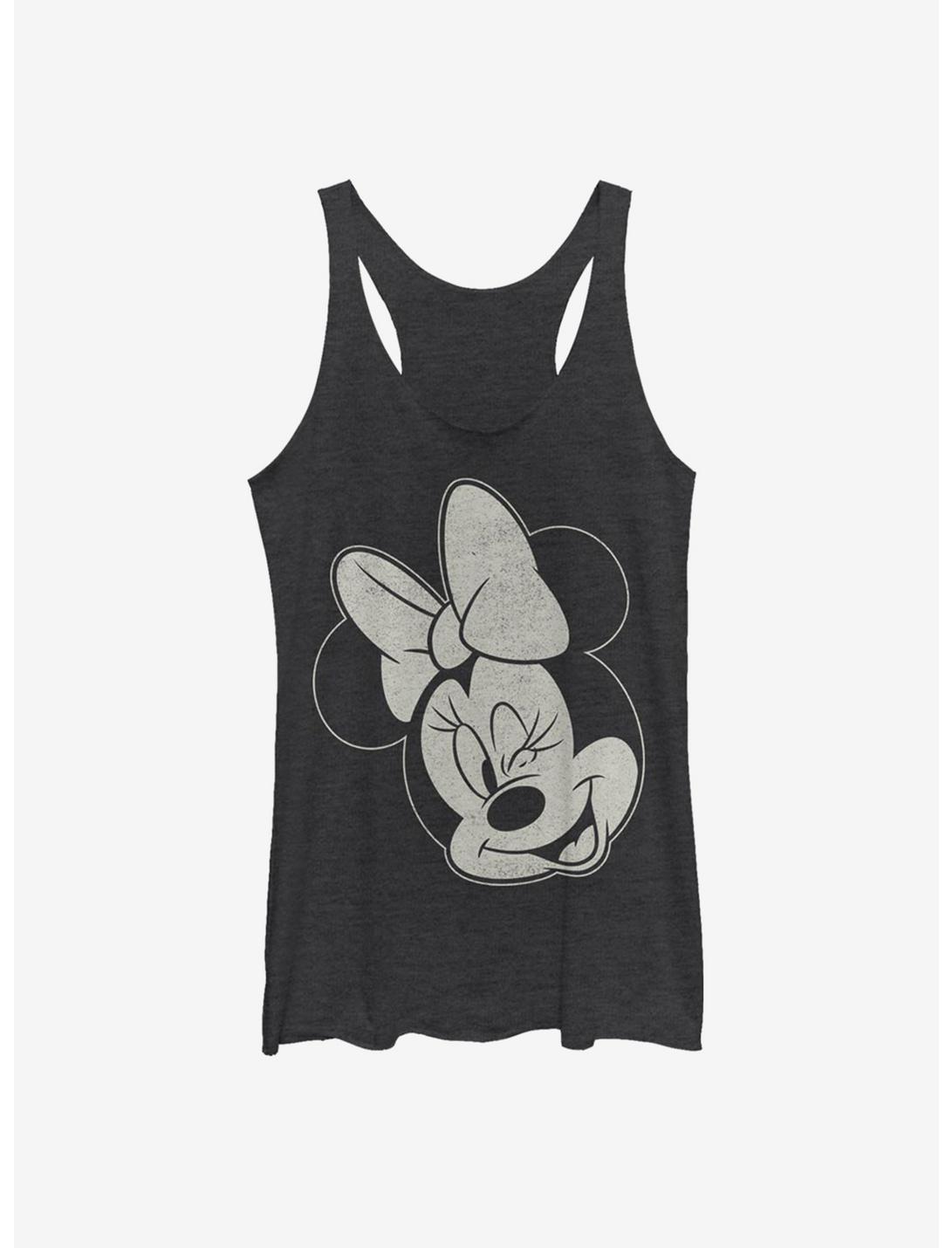 Disney Mickey Mouse Minnie Wink Womens Tank Top, BLK HTR, hi-res